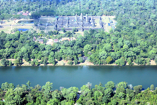 Luftbild von Angkor Wat