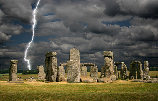 Gewitter in Stonehenge